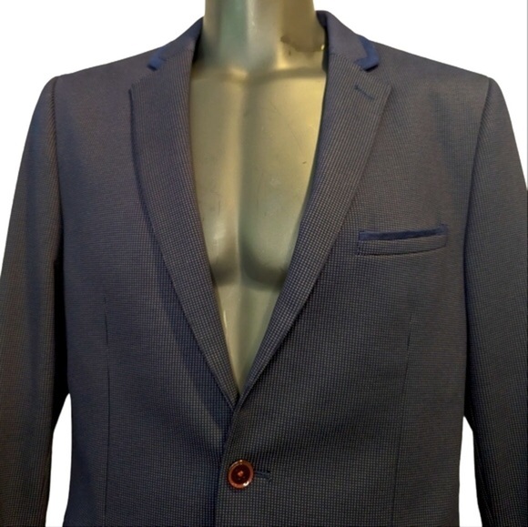 AU Noir navy blue blazer size 42 L - Picture 1 of 8